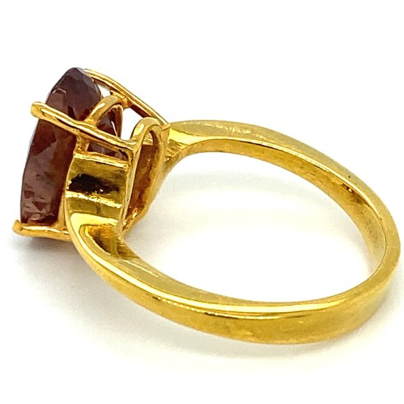 GIA Certified Color Change Garnet 6.67ct 18K Ring - Picture 6 of 8